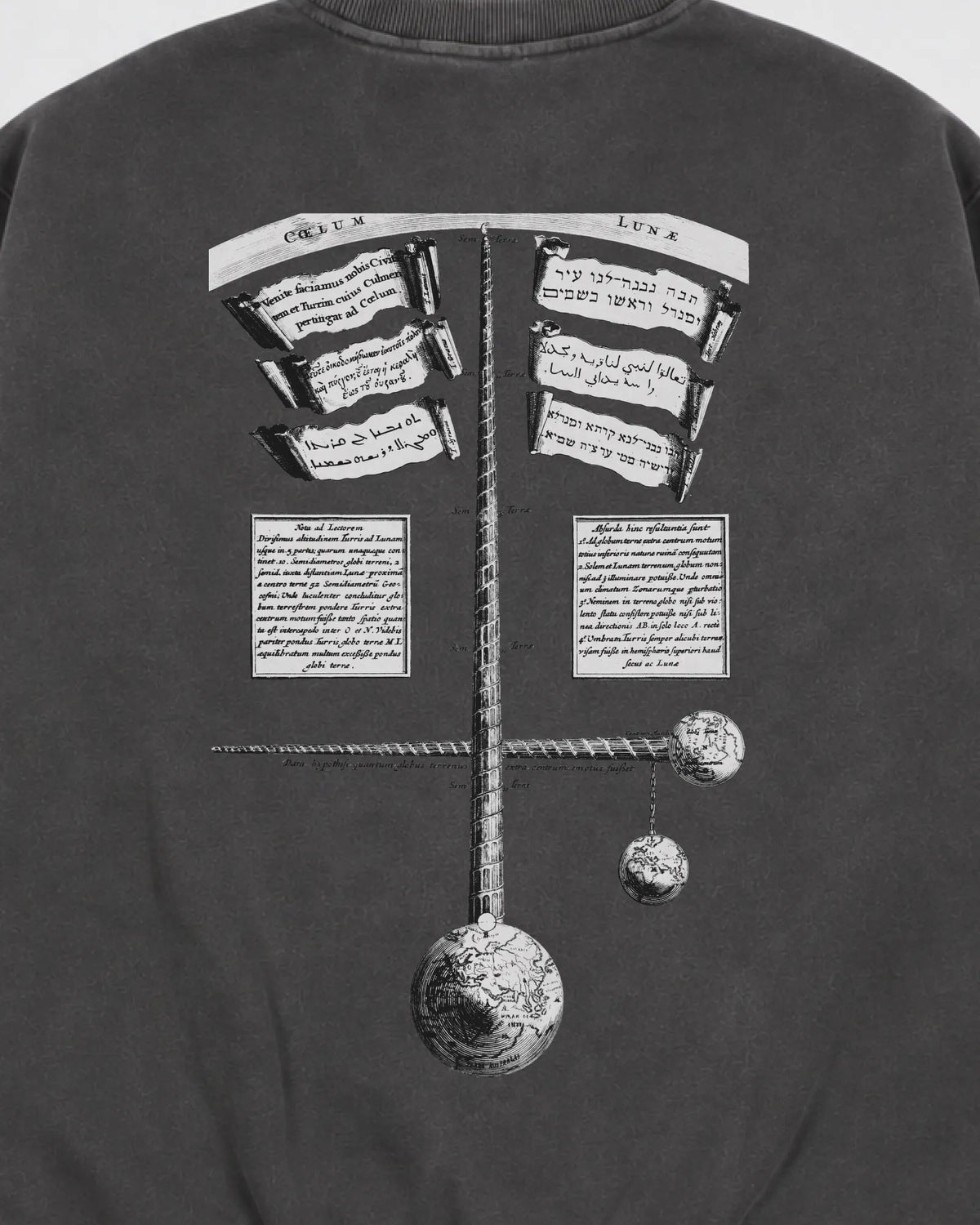 Hermetic Snow Washed Oversized Sweatshirt