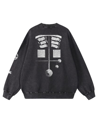 Hermetic Snow Washed Oversized Sweatshirt