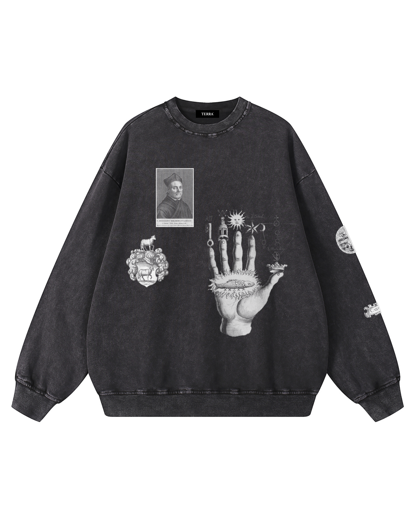Hermetic Snow Washed Oversized Sweatshirt