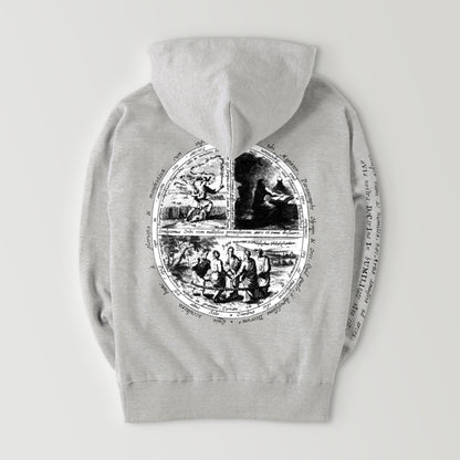 Alchemy symbols gray image