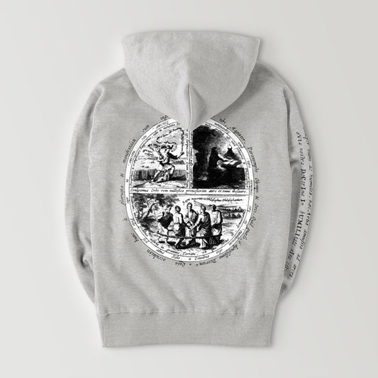 Alchemy symbols gray image