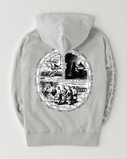 Alchemy symbols gray image