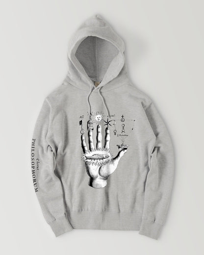 Alchemy symbols gray image